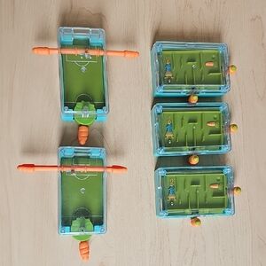 Mini Tabletop Soccer Game Set for Kids - Green and Orange